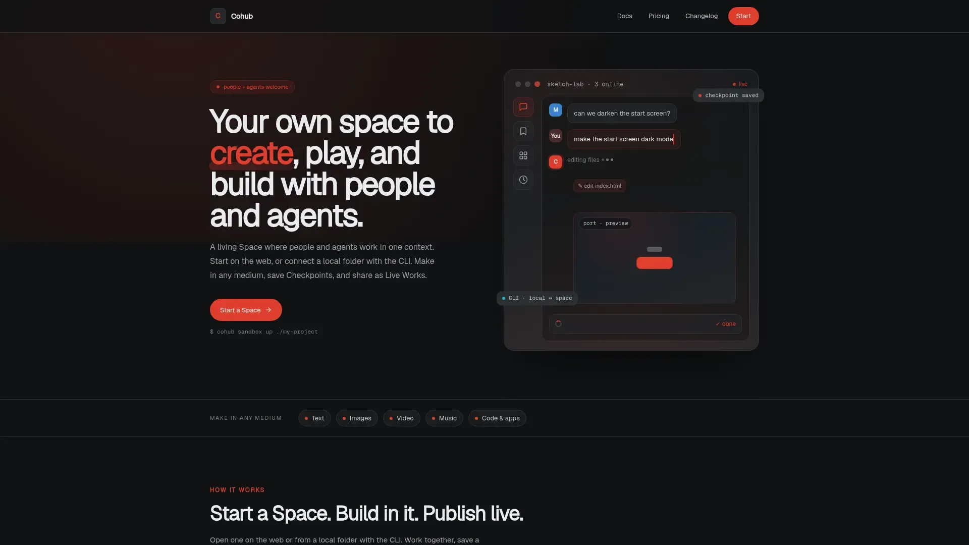 Cohub 首页